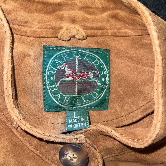 Harold's Women Vest color carmel suede size L - Picture 4 of 4